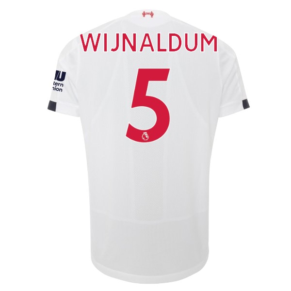 Camiseta Liverpool NO.5 Wijnaldum Replica Segunda Ropa 2019/20 Blanco